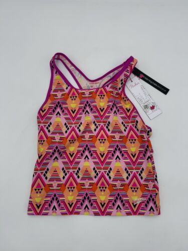 Parker NY Speedo Tank Top Swimsuit Top Light Coastal Stripe XS NWT MSRP $188