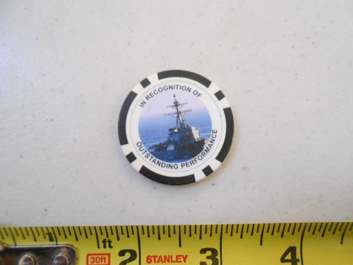 RARE USS BULKELEY DDG 84 POKER CHIP NAVAL USN US NAVY MILITARY CHALLENGE COIN - Picture 3 of 5