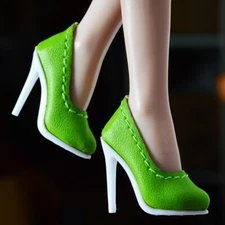Sherry Green shoes for FR6.0 Nu.Fantasy Nu.Face FR2 body doll #67-FR2-22