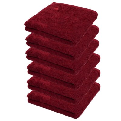 6er Ross Frottier Handtuch 4004 Vita 19 Marsala 50 x 100 cm Baumwolle Set