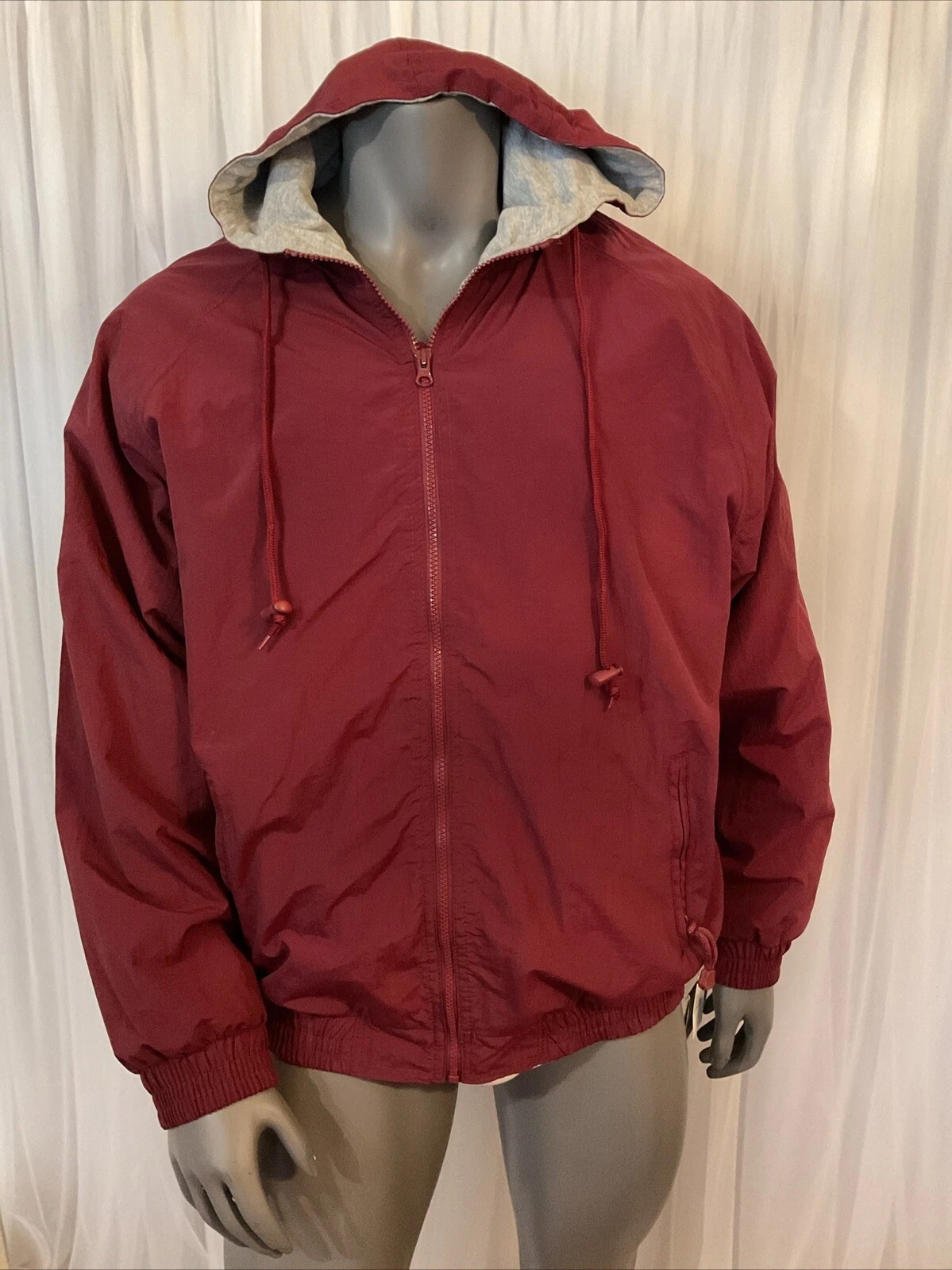Weatherproof Garment Co. Maroon Colored Hooded Jacket Men’s Size L
