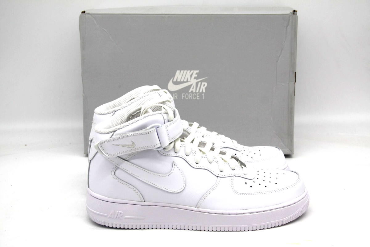 Nike Air Force 1 Mid '07 CW2289-111 TRIPLE WHITE Men's Shoes