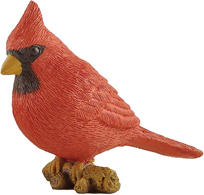 Red Cardinal Sitting on Branch Resin Figurine Decor Collectible Gifts ...