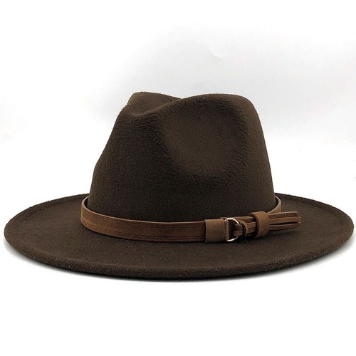 Cappello Fedora 2025 classico tesa larga gangster berretto uomo donna vintage Trilby Panama - Foto 24 di 38