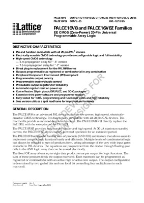 PALCE16V8H-15JC/4 IC SPLD Simple E&sup2;PLD Programmable Array Logic 20 PIN PLCC