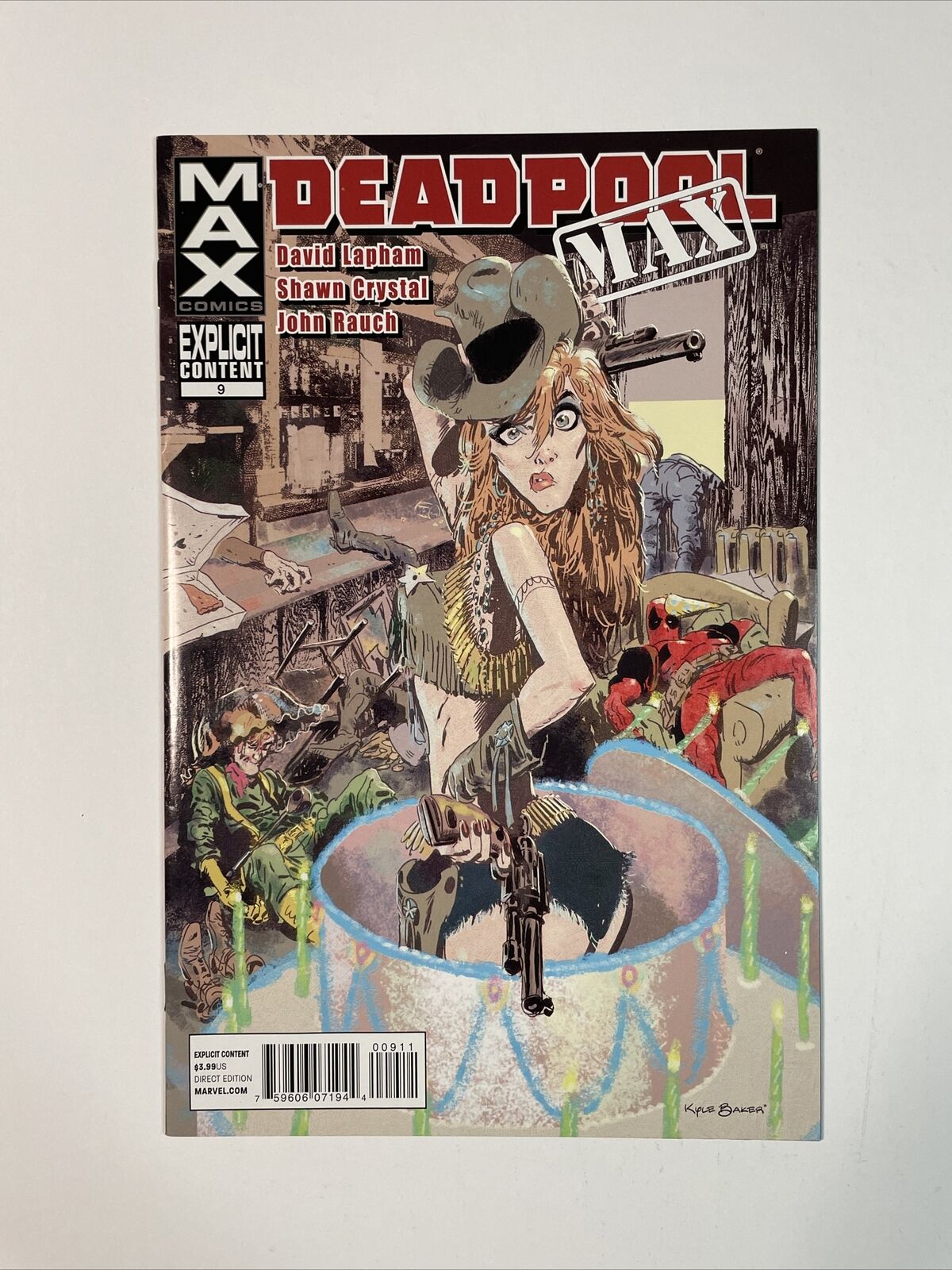 Deadpool Max #9 (2011) 9.4 NM Marvel High Grade Comics Book Baker Cover