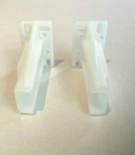 10 PAIRS Epoxy White End Sockets Fixed Self Closing Euro Drawer Slides Kitchen