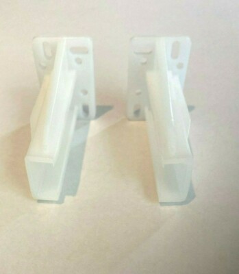 10 PAIRS Epoxy White End Sockets Fixed Self Closing Euro Drawer Slides Kitchen