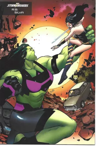 HEROES REBORN #6 R. B. SILVA VARIANT MARVEL COMICS 2021 NEW UNREAD BAG AND BOARD