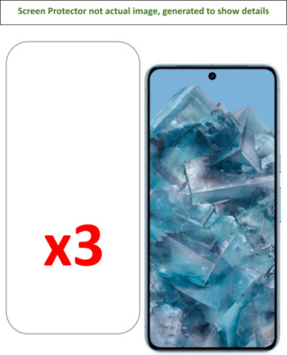 3x Google Pixel 8 Pro Screen Protector w/ cloth