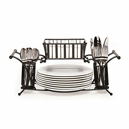 BUFFET PICNIC CADDY for Hostess Flatware Napkin Plate GOURMET