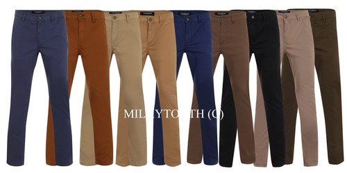 BNWT Nuevo Para Hombre Marca Pull \u0026 Bear Slim Fit Pantalones Pantalones  Jeans Pantalones Chinos Diseñador | eBay