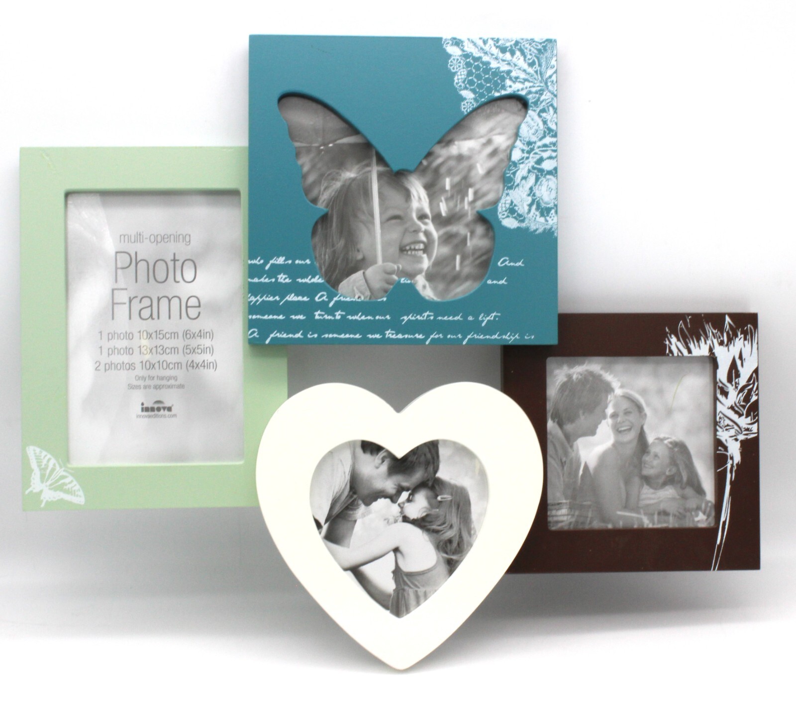 Wood Multi Aperture Photo Frame Picture