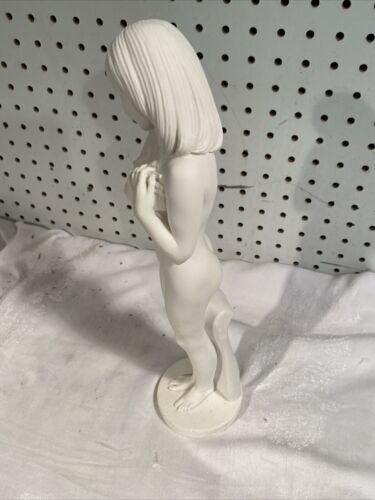 A. Giannelli Italien Art Deco nackte Dame Statue Figur signiert 1972 15"" groß - Bild 4 von 9