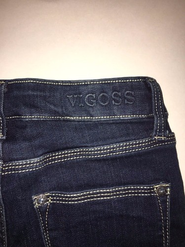 NWT Little Girls Designer Denim Vigoss Shorts, Blue Jean, Adjustable Waistband - Picture 4 of 5