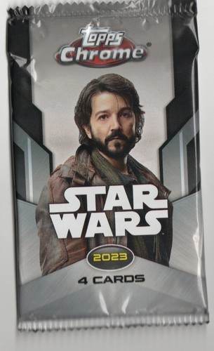 Star Wars Chrome Topps 2023 - 4 Card Factory Sealed Blaster Pack - Picture 1 of 2