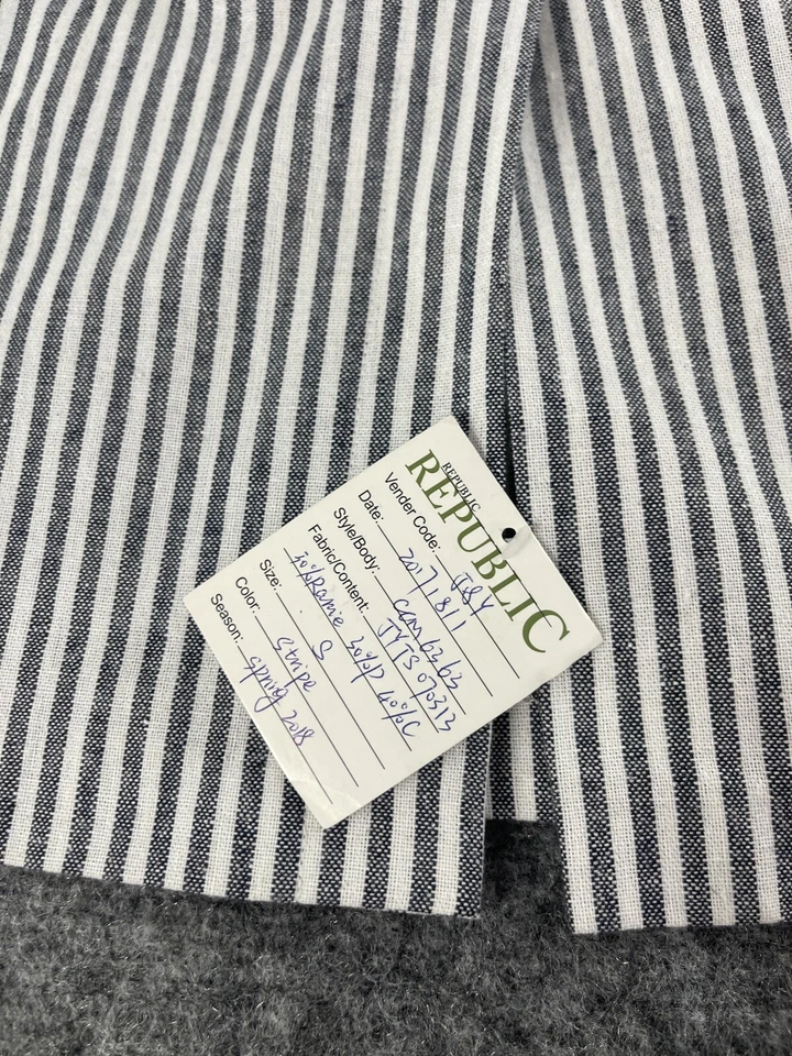 Vestido Catherine Malandrino línea A para mujer pequeño a rayas sin mangas solero N26 Foto 4 de 4