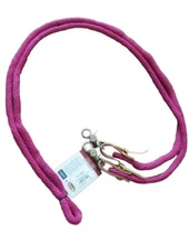 Weaver poly roper barrel Braided 3/8"  rope reins 8 FEET New raspberry 35-2027
