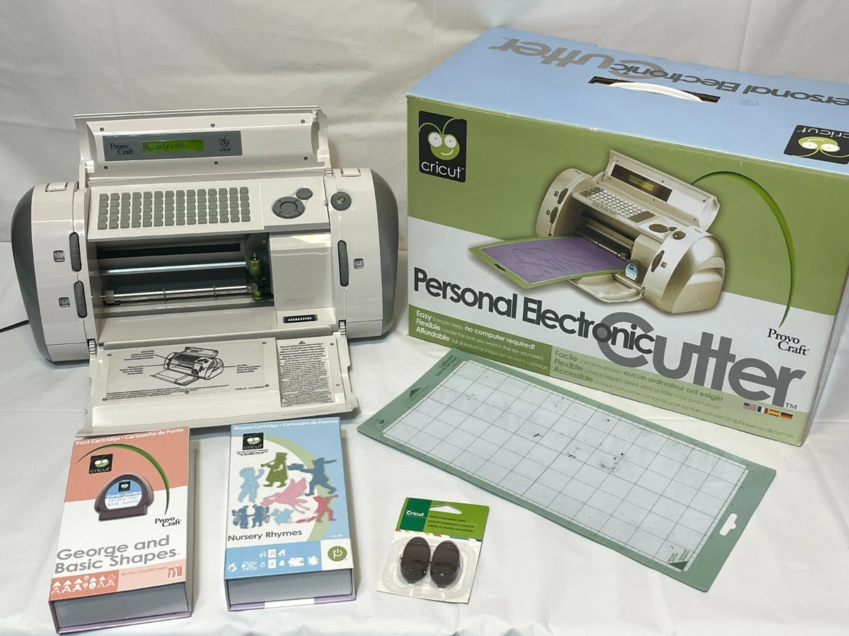 Provo Craft Cricut Machine 29-0001 Personal Electric Cutter SET + New Mats