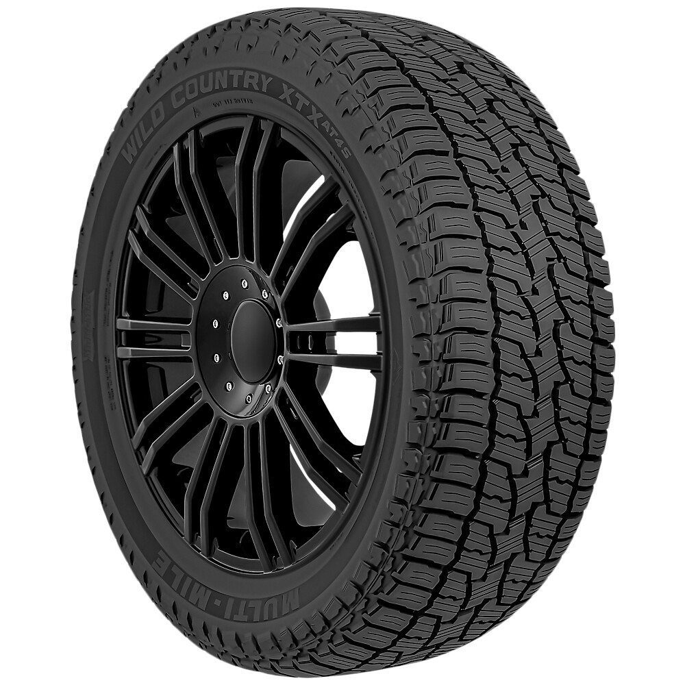 (QTY 2) 255/70R17 MultiMile Wild Country XTX AT4S 110T SL Black Wall