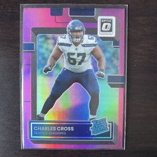 2022 Donruss Optic Charles Cross 252 RC Rated Rookie Pink Holo Prizm Seahawks