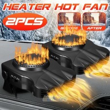 2x 150W Car Heater Defroster Demister Heating Fan 12V Plug in Cigarette Lighter