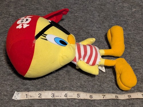 9" Tweety Bird as a Pirate Looney Tunes Nanco Plush Stuffed Toy Collectible - Picture 11 of 11