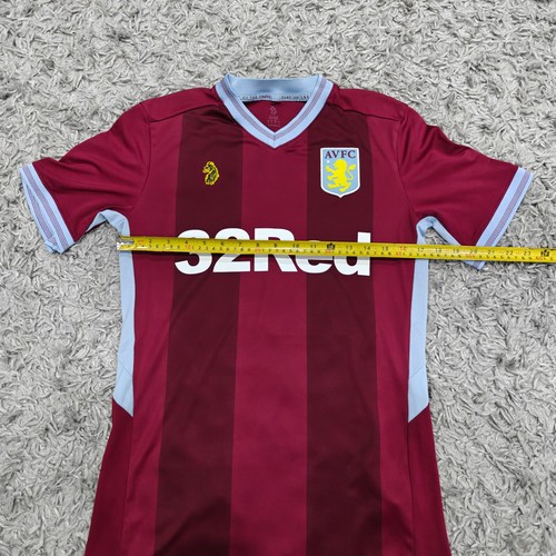 Aston Villa Home Shirt Luke 2018 2019 Classic Football Shirt Claret Small Trikot - Bild 12 von 16