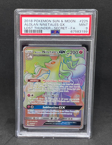 Alolan Ninetales-GX graded PSA 9 for sale on eBay