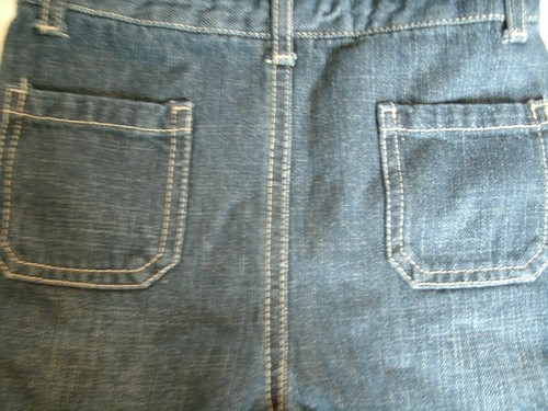 Arizona Boys Jean Overall Shorts Shortalls Denim Size 18 Months New - Picture 7 of 8