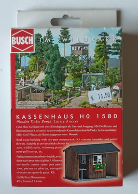 BUSCH 1580 KASSE ZUFAHRTSKARTEN PARK SPUR HO