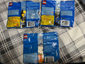 New Lego City Lot of 3 Polybags 30225,30349,30311 Car, Helicopter, Rescue Plane