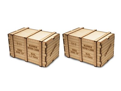 BACHMANN #39112 O Scale MACHINERY CRATES (2 per pack) NEW