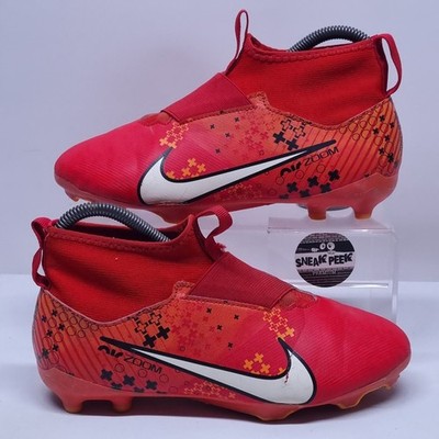 Nike Fußballschuhe Größe 4 Air Zoom Superfly 9 geformte Stollen rot 