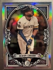 2026 Bowman Jackson Chourio Chrome Sterling Insert Card Milwaukee Brewers