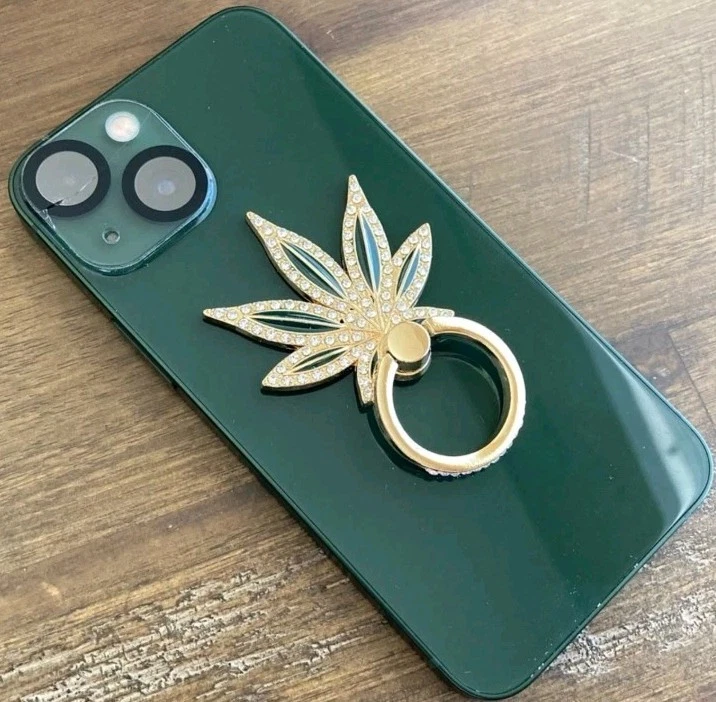 Подставка-кольцо с листьями марихуаны для сотового телефона - Изображение 4 из 4