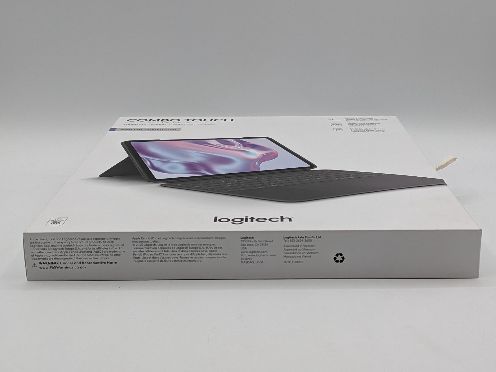 Logitech COMBO TOUCH Keyboard Sealed Folio iPad PRO 13-inch M4 Black Brand New