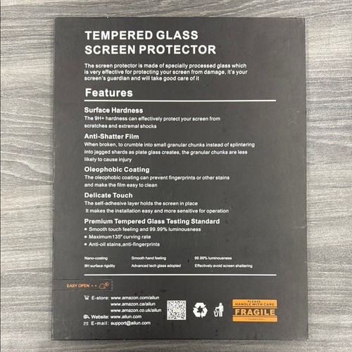 Ailun Glass Screen Protector 2 Pack, Apple iPad Pro 12.9 - 第 3/5 張圖片