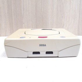 Sega Saturn Console Bundle with 2 Controllers & 5 Games tested Japan White