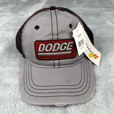 Dodge Truck Logo Mens Hat Cap Grey Red Black
