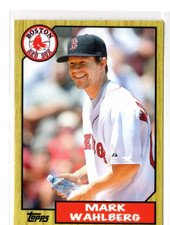 Topps Mark Wahlberg Card Boston Red Sox
