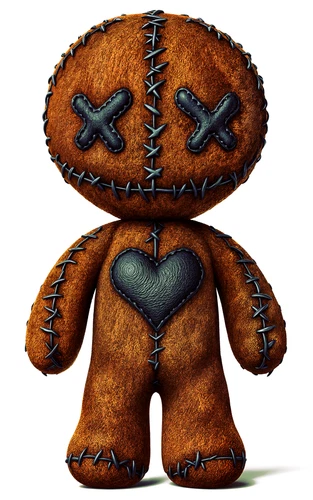 Voodoo Doll Black Magic Rituals Self Adhesive Sticker