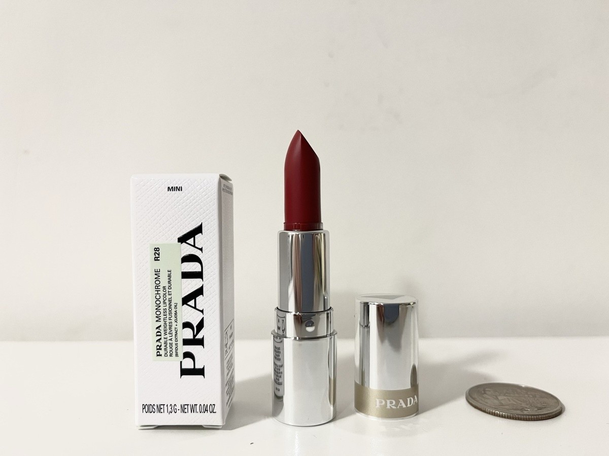 Prada Monochrome R28 FUOCO Hyper Matte Lipstick Mini Trial