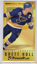 Brett Hull  1993-94 Fleer Power Play Hockey Subset - Point Leaders - 4 of 20