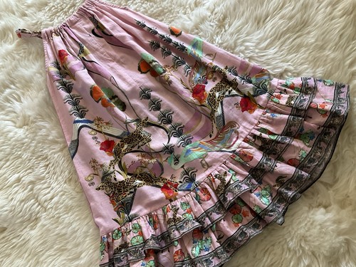 Camilla Kinder Mädchen rosa bunt verziert ärmelloses Kleid Größe 4 T - Bild 11 von 14