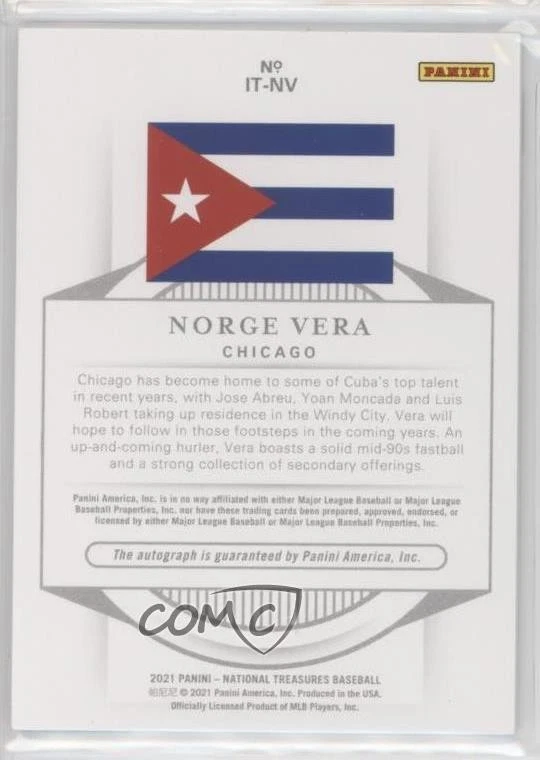 2021 Panini National Treasures International Platinum 1/1 Norge Vera #IT-NV Auto - Image 2 of 3