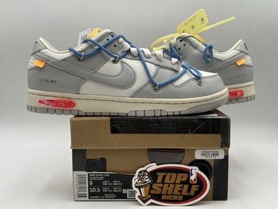 DS New Nike Dunk Low Off White  Lot  5 Of 50 2021 Size 9 Authentic Skateboarding