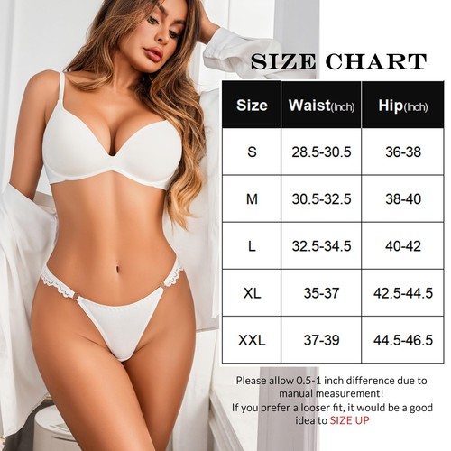 Sexy Panties for Women Lace Cheeky Underwear String Bikini Panty Ladies High ... - Picture 7 of 8