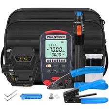 Fiber Optic Terminal kit 9in1 FTTH Tool kit Equipped with S6C Optical Fiber C...