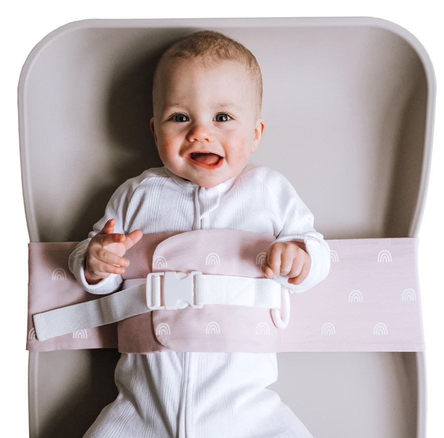 WriggleBum Nappy Change Harness Baby Changing Mat Strap (Rainbow Blush)
Opens in a new window or tab